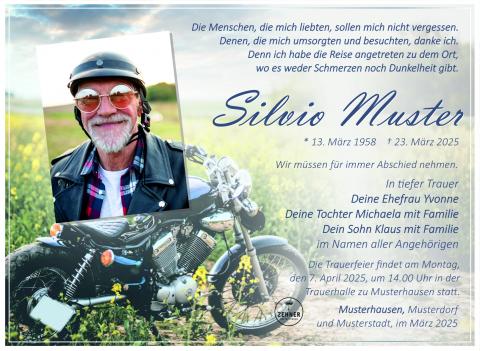 Hier ist die Traueranzeige hinterlegt.