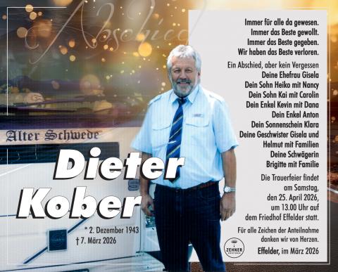 Traueranzeige Dieter Kober