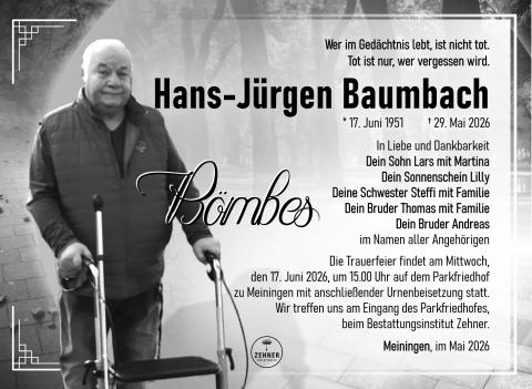 Traueranzeige_Hans-Jürgen Baumbach