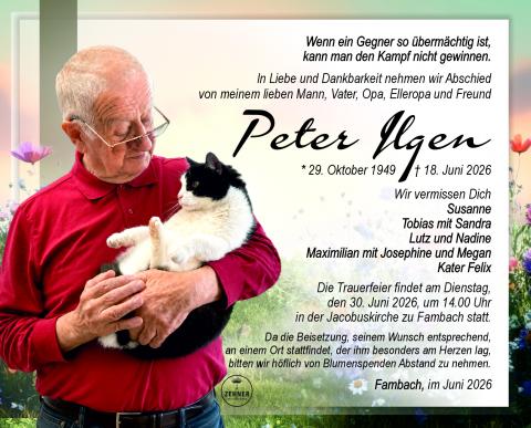 Traueranzeige_Peter Ilgen