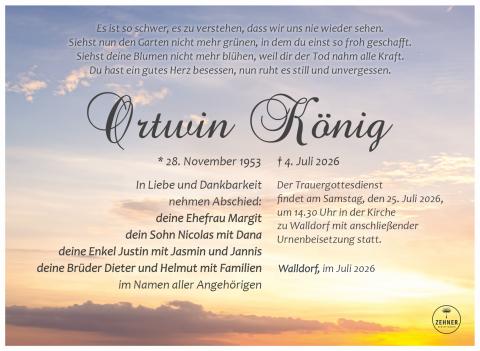 Hier ist die Traueranzeige hinterlegt.