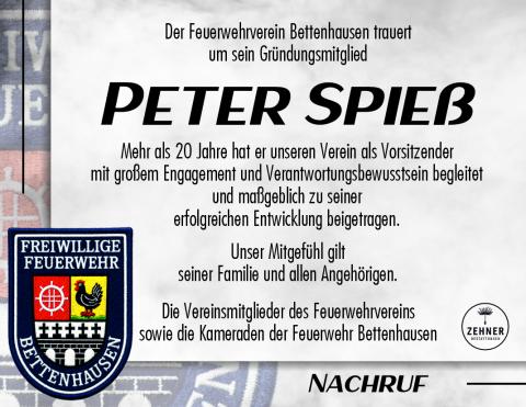 Nachruf Peter Spieß